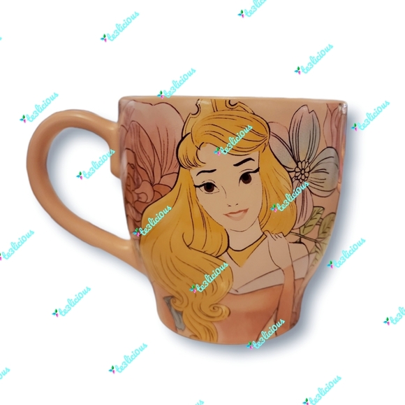 DISNEY PARKS SLEEPING BEAUTY SWEET AS A ROSE PORTRAIT CERAMIC MUG - Picture 2 of 7